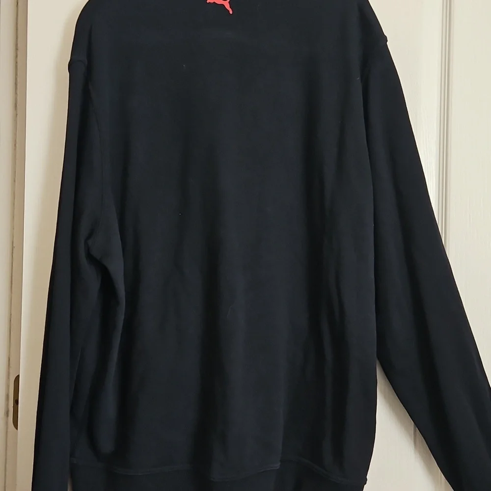Puma Black Hoodie with Red Logo